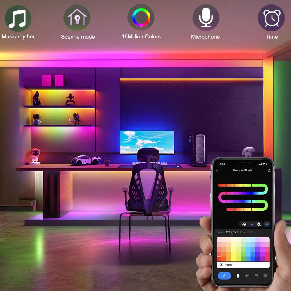 GlowCurtain™ Smart Curtain Lights