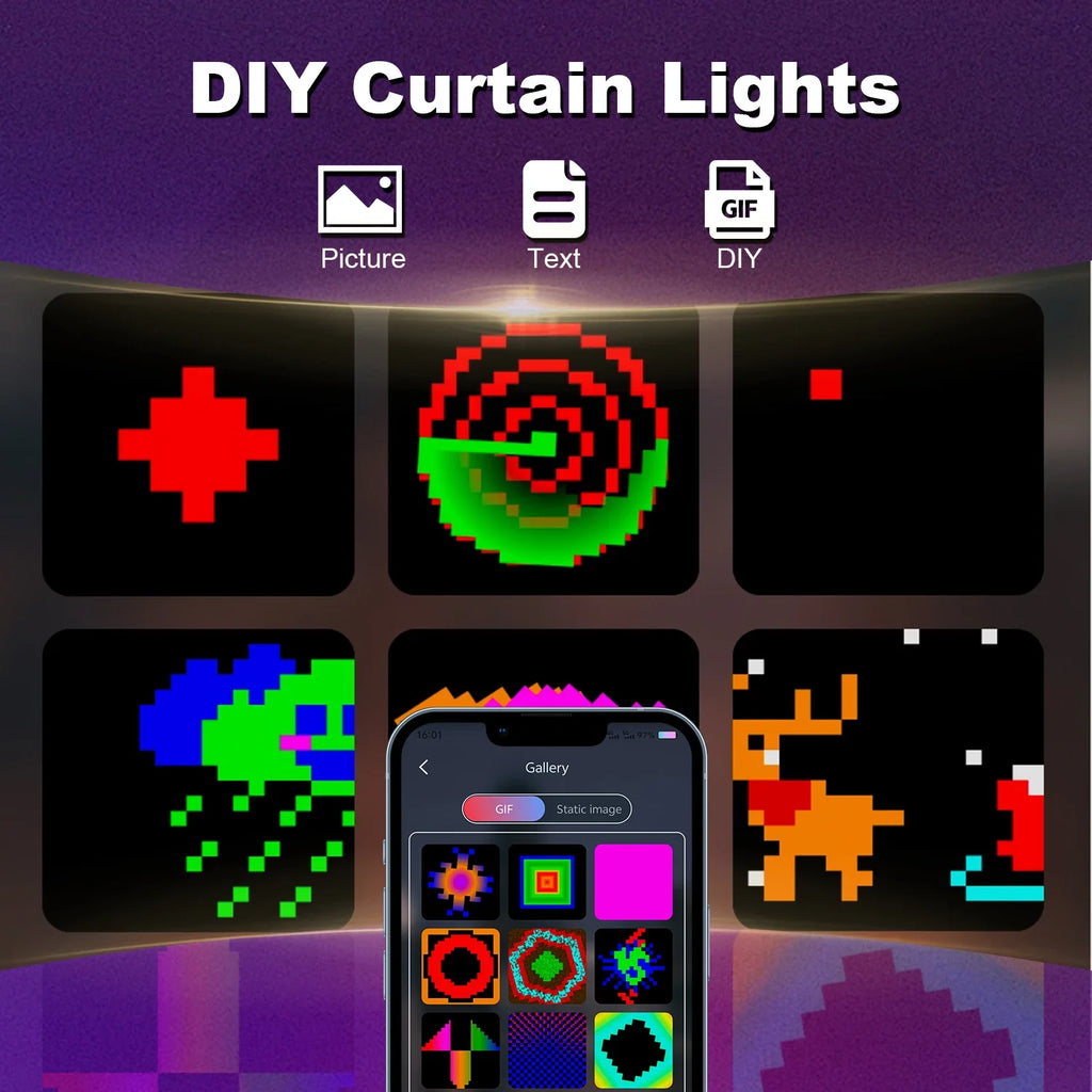 Glow Curtain Lights
