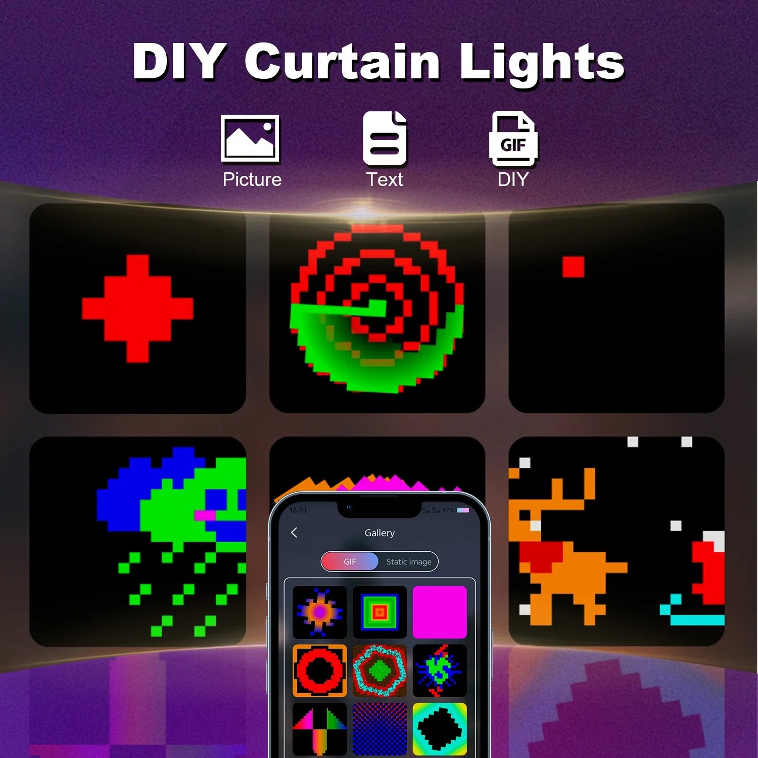 Glow Curtain Lights
