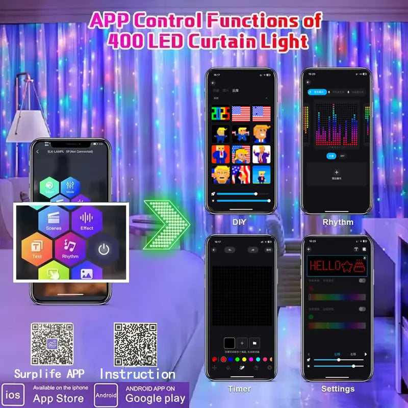 Glow Curtain Lights