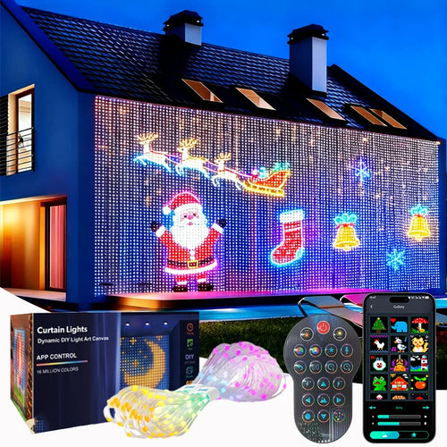 GlowCurtain™ Smart Curtain Lights | RGBIC App-Controlled Curtain Lights