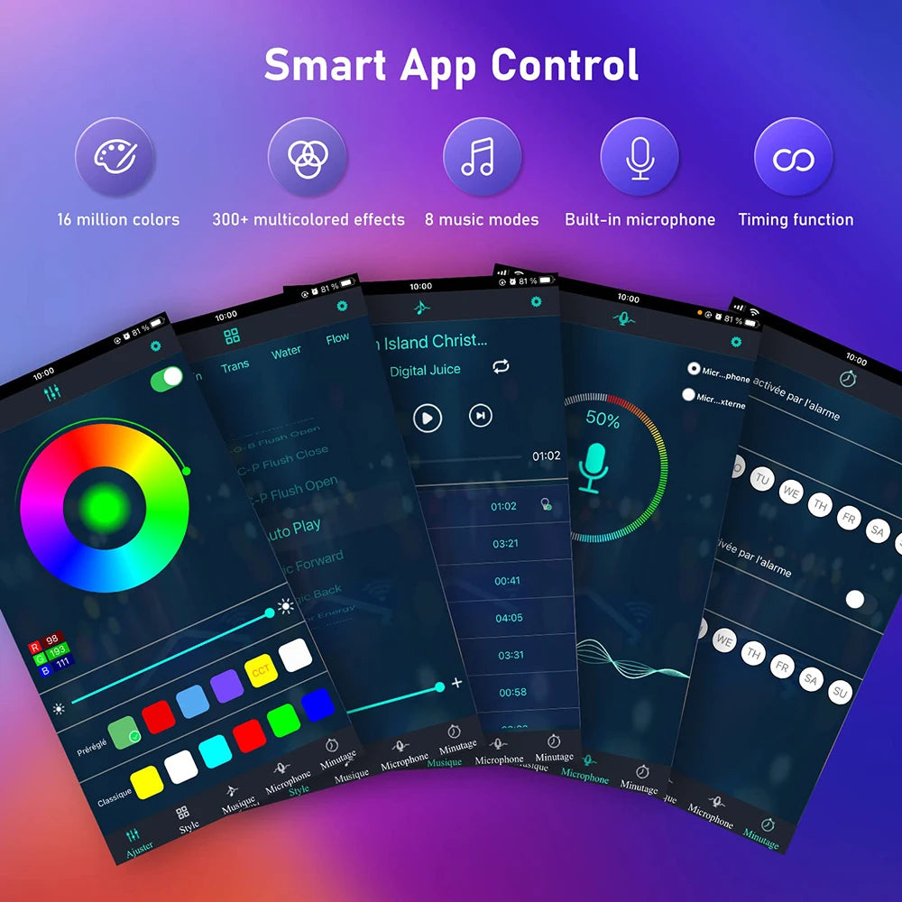 GlowBeam™ Smart RGB Corner Floor Lamp with App Control