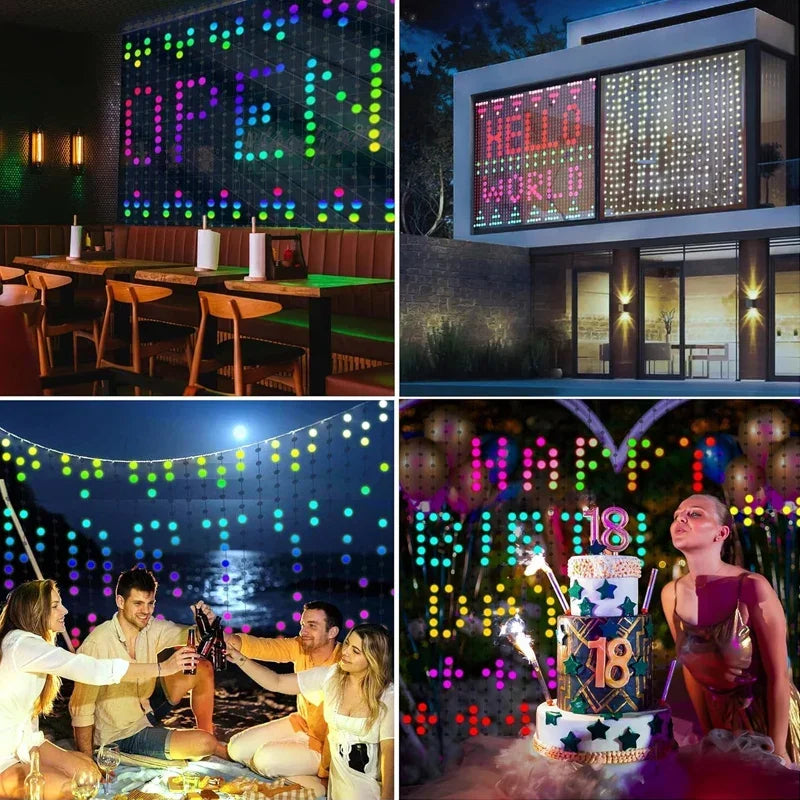 GlowCurtain™ Smart Curtain Lights | RGBIC App-Controlled Curtain Lights